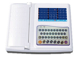 12 채널 디지털 방식으로 ECG 감시자 7 인치 색깔 LCD